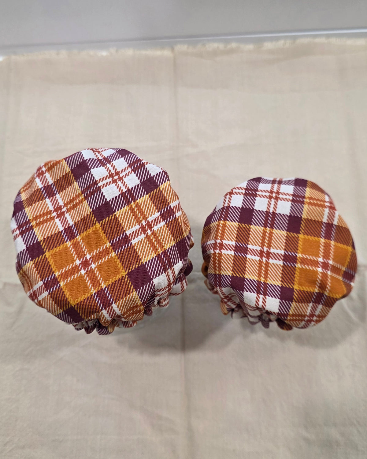 Plaid Reversible Jar Covers - Fall Collection